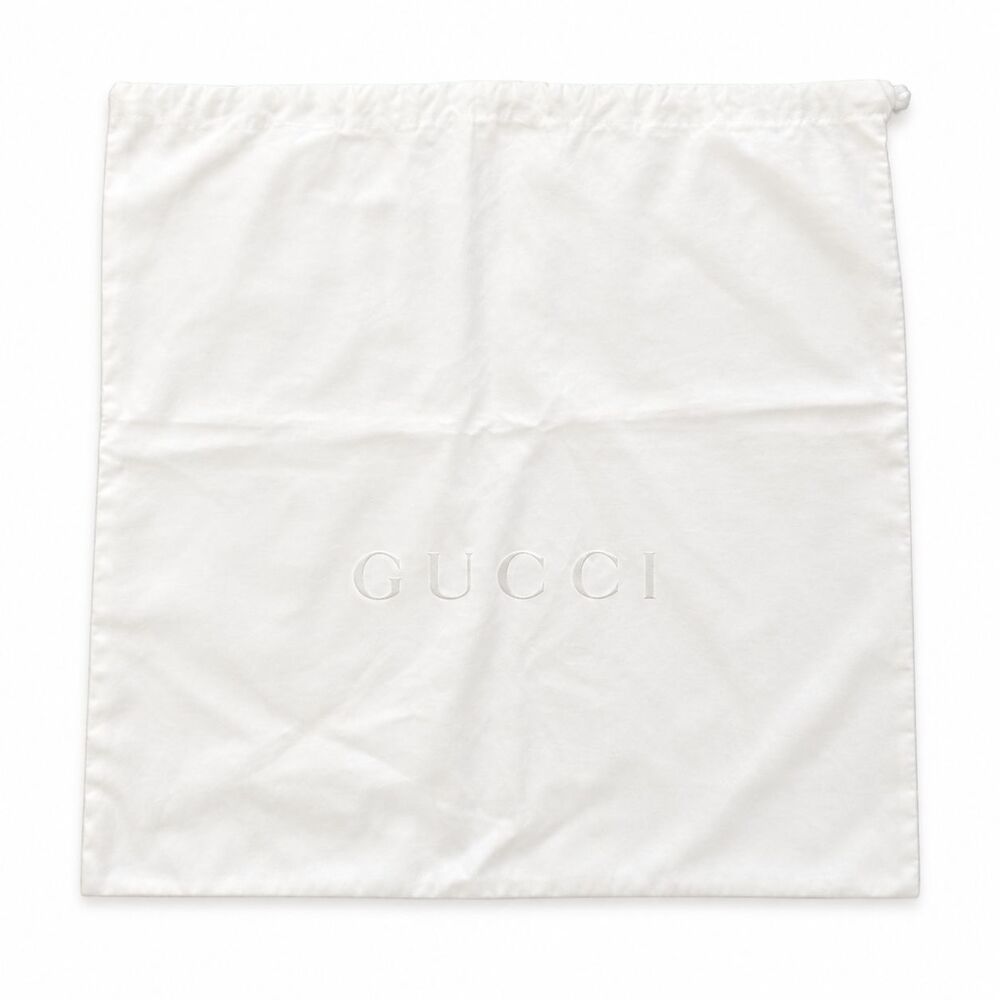 GUCCI Large Dust Bag White Cotton Gift Storage Bag Shoes Purse Logo 15 X 17 Inch
